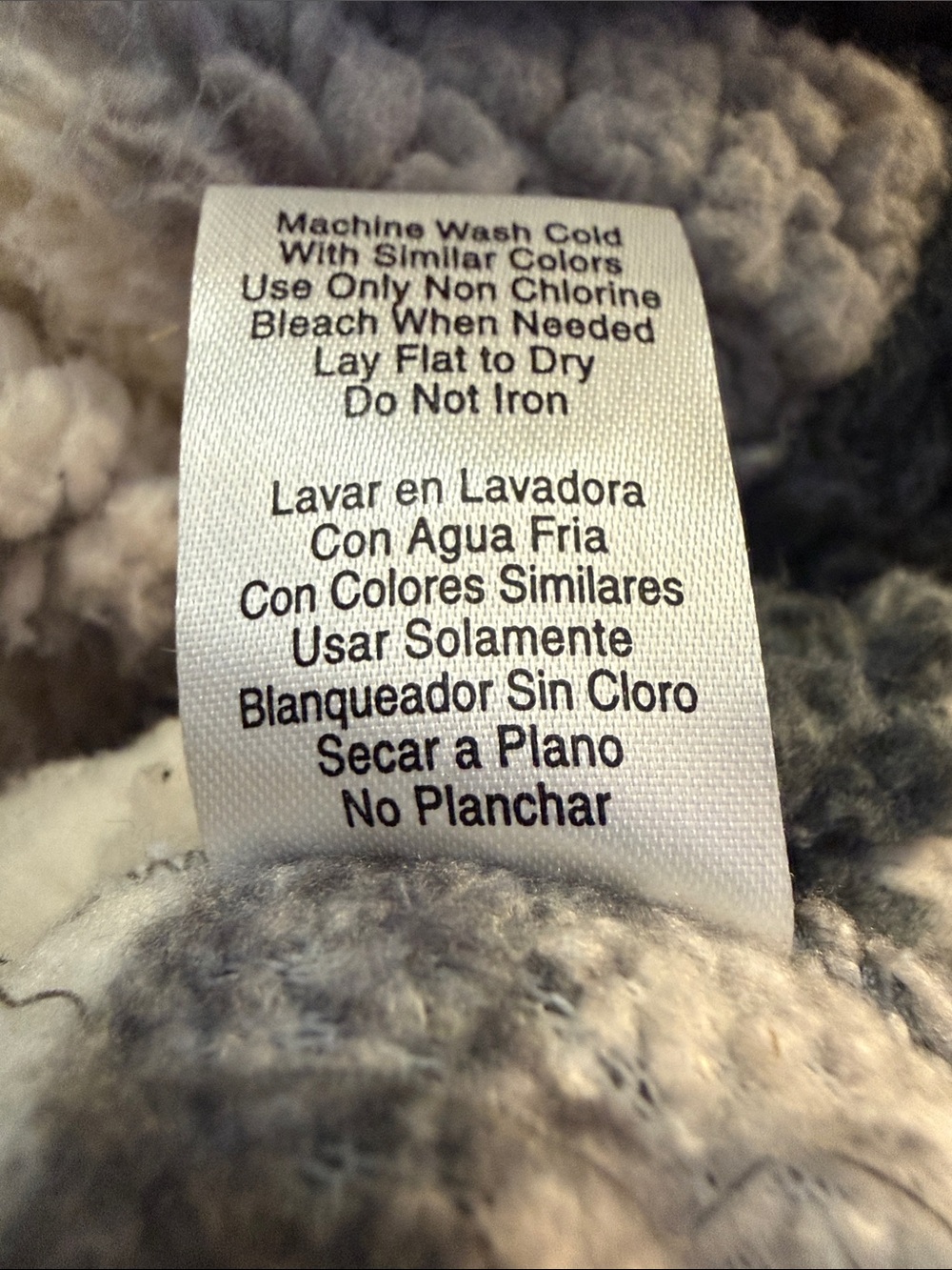 The Sweatshirt Project Plaid Sherpa Fleece Shacket Jacket XL Gray Contrast Trim - Picture 7 of 7